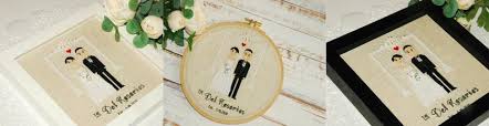 Linen is another modern theme associated with the fourth wedding anniversary, so if you choose to go for. 4th Anniversary Gift For Husband Gift For Him 2nd Anniversary Gift For Her Linen Anniversary Cotton Anniversary Gift Anniversary Gifts Art Collectibles Cross Stitch Vadel Com