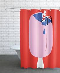 Product title cream printed polyester waterproof shower curtain wi. Hot Hot Summer Liquid Ice Cream Shower Curtain Juniqe