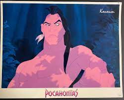 close up of Kocoum - Apaumut Fall Walt Disney cartoon Pocahontas lobby card  604 | eBay