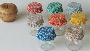 Lot De 4 Charlottes Pot De Yaourt Couvre Pot Coton Enduit Zero Dechet