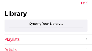 Library Stuck Syncing Indefinitely It Never Progresses Any Idea How To Fix Applemusic