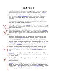 This is a list of 100 most common last names in english. Last Names Surname