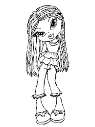 You may even spot an ariel lookalike in this bunch o. Bratz Dolls Coloring Pages Free Printable Bratz Dolls Coloring Pages