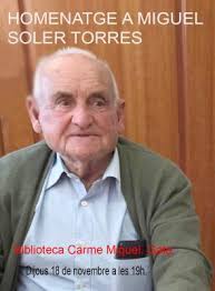 ELS AMICS DE L'HISTÒRIC LLUITADOR POLÍTIC DE GATA, MIGUEL SOLER TORRES  (MIGUELET DE LA ROSA) L'HOMENATJARAN DIJOUS 18