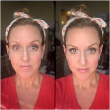 Makeup combination and rose background theme