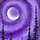 Paint Nite: Purple Galaxy Forest