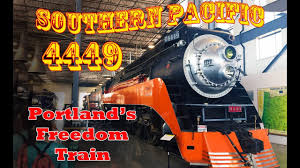 The southern pacific 4449 is quite a celebrity among the railfan community today and even with the general public. Southern Pacific 4449 America S Freedom Locomotive Youtube