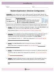 This might seem impossible but with our highly skilled professional writers all your custom essays, book reviews, research papers and other custom tasks you order with us will be of high quality. Electron Configuration Gizmos Activity C Docx Name Cornell Brown Date Student Exploration Electron Configuration Vocabulary Atomic Number Atomic Course Hero