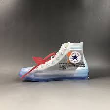 Off White X Converse Chuck Taylor 70 Clear White White For Sale Chucks Converse Chuck Taylors Off White Converse