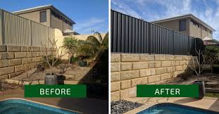 Colorbond Fence Makeover Colour Monument Fence Paint Backyard Fence