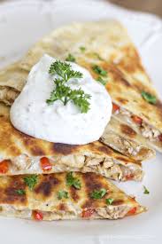 Italian Chicken Quesadillas With Greek Yogurt Dip Yellowblissroad Com Recipe Italian Chicken Greek Yogurt Dips Quesadilla