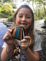 So my selection of rocks that i took from the big bug line in the summer  that have come away to Portsmouth with me...some have been dropped today  while walking around the