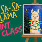 Fa-La-La-Llama Paint Class event in Spring, TX