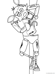 Maybe you would like to learn more about one of these? Animatronics Coloring Pages Cartoons Animatronics Foxy 12 Printable 2020 0526 Coloring4free Coloring4free Com