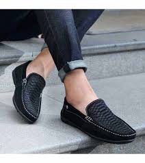 Men S Black Slip On Shoe Loafers Fish Scale Pattern Design Work Office Business Occasions Sneakers Men Fashion Ferragamo Shoes Mens Loafers Men