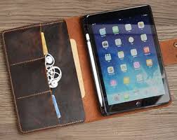 Personalized Leather Ipad Mini 2 3 4 5 Case Ipad Air 2 Etsy Leather Portfolio Case Leather Macbook Case Ipad Mini