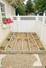 How To Build A Backyard Deck Diy Ashley Brooke Designs Diy Deck Outdoor Wood Decking Deck Over Concrete