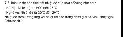 Đây là một dịch vụ thời tiết online miễn phí giúp bạn theo dõi thời tiết và biết được nhiệt độ cao nhất và thấp nhất trong ngày. 7 6 Báº£n Tin Dá»± Bao Thá»i Tiáº¿t Nhiá»‡t Ä'á»™ Cá»§a Má»™t Sá»' Vung NhÆ° Sau Ha Ná»™i Nhiá»‡t Ä'á»™ Tá»« 19 C Ä'áº¿n 28 C Nghá»‡ An Nhiá»‡t Ä'á»™ Tá»« 20 C Ä'áº¿n