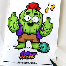 Spike guide in the brawl stars. Thurb On Twitter Brawl Stars X Thurb Spike Fuke Brawlstars