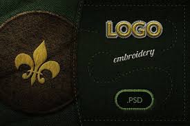 Embroidery Logo Display Mockup In 2020 Embroidery Logo Marker Art Emblem Embroidery