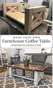 Chunky Farmhouse Coffee Table In 2020 Coffee Table Farmhouse Coffee Table Coffee Table Inspiration