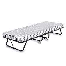 pouf lit pliant lit d appoint avec matelas en mousse polyurethane couchage 70x200 cm folding guest bed guest bed bed cot
