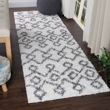 Sourced from all over the the plush rugs are made with a lovely soft 100% polyester yarn. Boho Geometric Diamonds Plush Indoor Shag Area Rug Or Runner By Blue Nile Mills Target