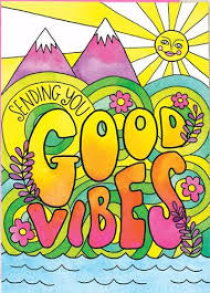 Good Vibes One Day When I Have A House I Want A Stone Wall In My Back Garden With This Painted On Not In View Of M Hippie Painting Psychedelic Art