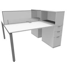 It comes with a black 37.5 dadr sit to stand desk riser and a dm2 dual monitor mount. Revolution Slimline Dual Desk Office Group