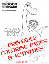 Dinosaurs coloring pages for kids. The Good Dinosaur Activity Sheets And Coloring Pages This Fairy Tale Life