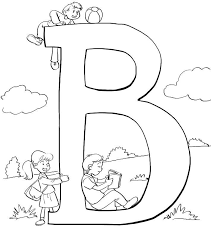 On either side of the large letter b there are two bees. Letter B Coloring Sheets Coloring Home