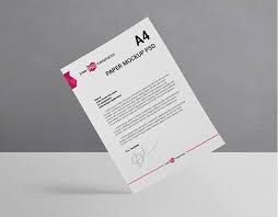 Free A4 Paper Mockup Set Paper Mockup Paper Mockup