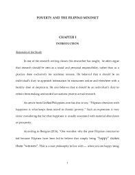 Students, in order to generate a new theory, will require analyzing the previous. Doc Poverty And The Filipino Mindset Research Paper Autosaved Docx Reynaldo Ablao Academia Edu