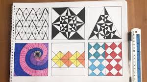 رسم وحدة زخرفية لا نهائية الأفاريز الزخرفية التشعب الزخرفي من نقطة kids rugs art zentangle art