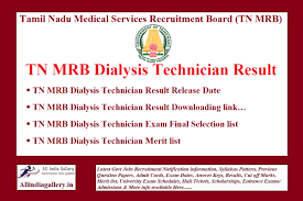 Download diploma date sheet 2021 for 1st, 2nd, 3rd, 4th, 5th, 6th semesters by clicking on the corresponding link. Tn Mrb Dialysis Technician Result 2021 Tn Mrb Dialysis Technician Exam Merit List Cut Off