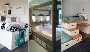 Headboard banquette seating hack … using a headboard purchased from target to create this cute banquette. 15 Cool Storage Bed Ideas For People Who Lack Closet Space