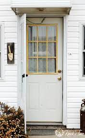I have an ugly front door. Front Door Makeover Knick Of Time