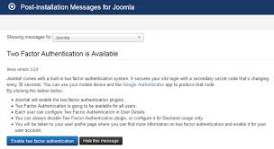 We did not find results for: J3 X Two Factor Authentication Joomla Documentation