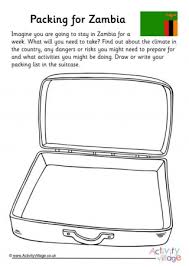 Use crayola crayons colored pencils or markers to color the flag of zambia. Zambia Printables And Facts For Kids