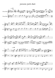 Jurassic park | by michael crichton | sep 25, 2012. Jurassic Park Duet Sheet Music For Flute Woodwind Duet Musescore Com