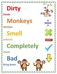 Long Division Steps Dirty Monkeys Smell Completely Bad