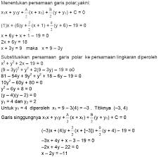 Persamaan garis singgung lingkaran yang akan dibahas melalui halaman ini akan dibedakan dalam 3 kondisi. Persamaan Garis Singgung Lingkaran Materi Lengkap Matematika
