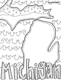 Michigan Jpg Coloring Pages Printable Coloring Pages Michigan Crafts