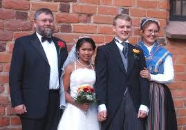 David och Lek med föräldrar