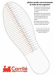 Plantillas oveja de cuero y lana: Equivalencia Tallas De Zapatos Tallas Zapatos Carrile Es En 2021 Tabla De Medidas Calzas Planos