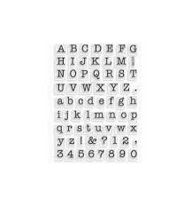 Typewriter Letters Clear Stamps Stampendous Ssc219