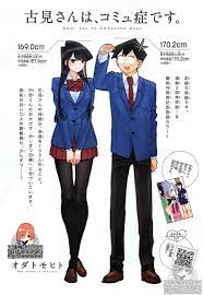 Komi and Tadano's height revealed : r/Komi_san