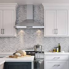 Amazon Com Cavaliere Range Hood 30 Inch Wall Mount Stainless Steel Kitchen Exhaust Vent 400 Cfm Commercial Grade Baffle Filters 3 Speed Fan Touch Sensitive Control Panel Led Lights Appliances