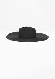 Other Stories Image 1 Of Wide Brim Straw Hat In Black Wide Brim Straw Hat Hats For Women Straw Hat