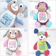 Personalised Teddy Bear Cubby Teddy Bear Embroidered Baby Etsy Personalised Teddy Bears New Baby Products Baby Teddy